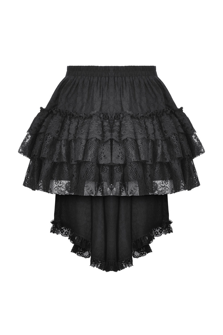 Dark in Love womens goth ruffled skirt