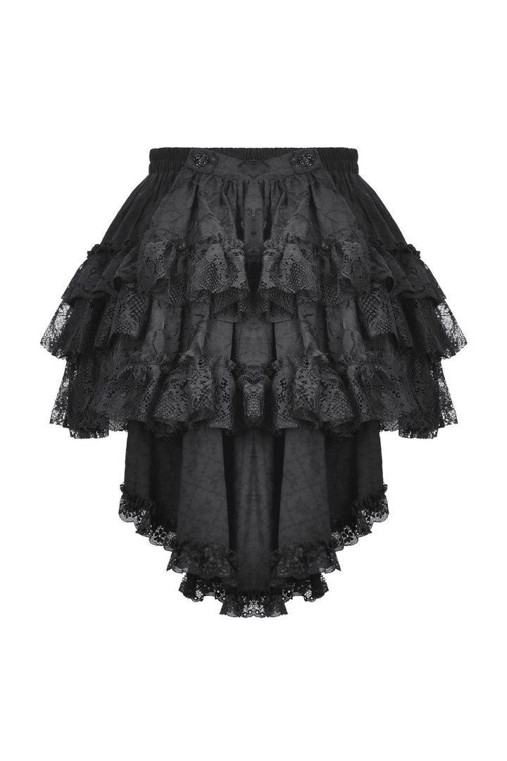 Womens puffy lace layered skirt shorts