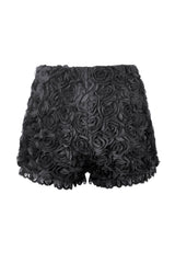 Dark in Love black rose womens shorts