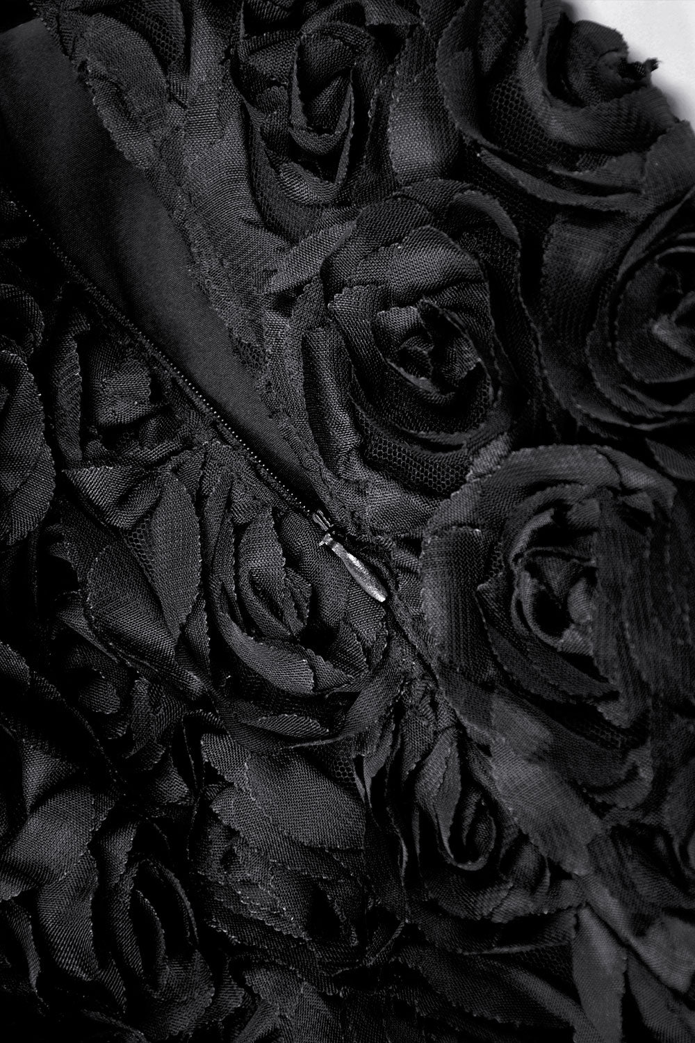 Black rose bloomers with zipper
