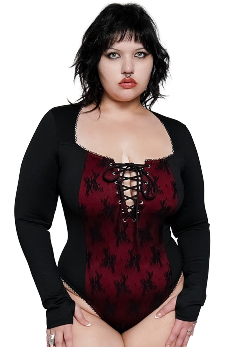 long sleeve gothic bathing suit