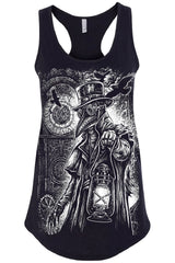 womens plague doctor tank top with ravens