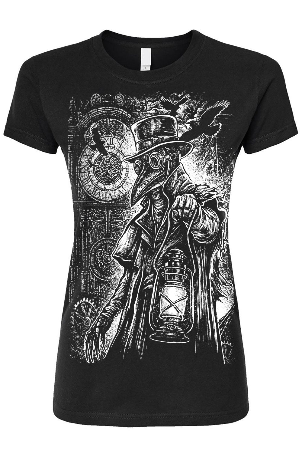 steampunk womens plague doctor shirt