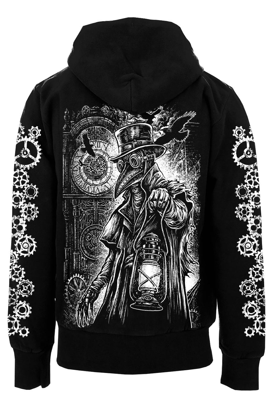 steampunk plague doctor hoodie