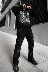 pyramid studded mens pants