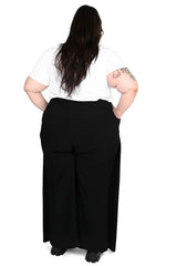 Comfy casual wide leg pant in plus sizes