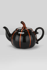 ceramic pumpkin shaped teapot