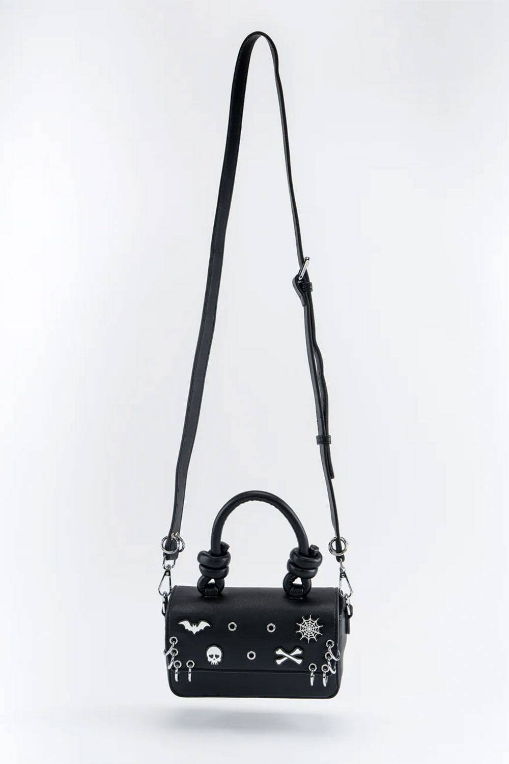 vegan leatherette crossbody punk handbag purse