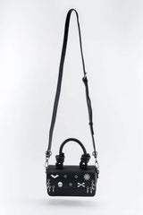 vegan leatherette crossbody punk handbag purse