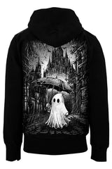Rainy day ghost graphic zipper hoodie from VampireFreaks