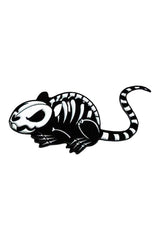 skeleton rat pin