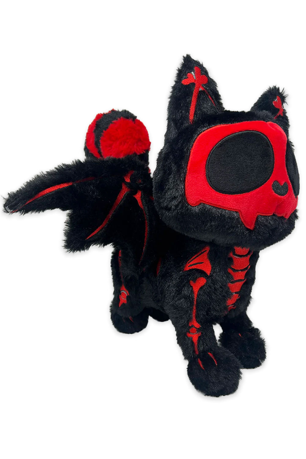 embroidered bat cat plush toy stuffed animal 