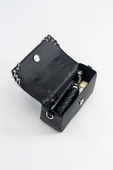 Goth fashion punk purse with detachable crossbody strap