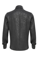 Devils Fashion mens black button down