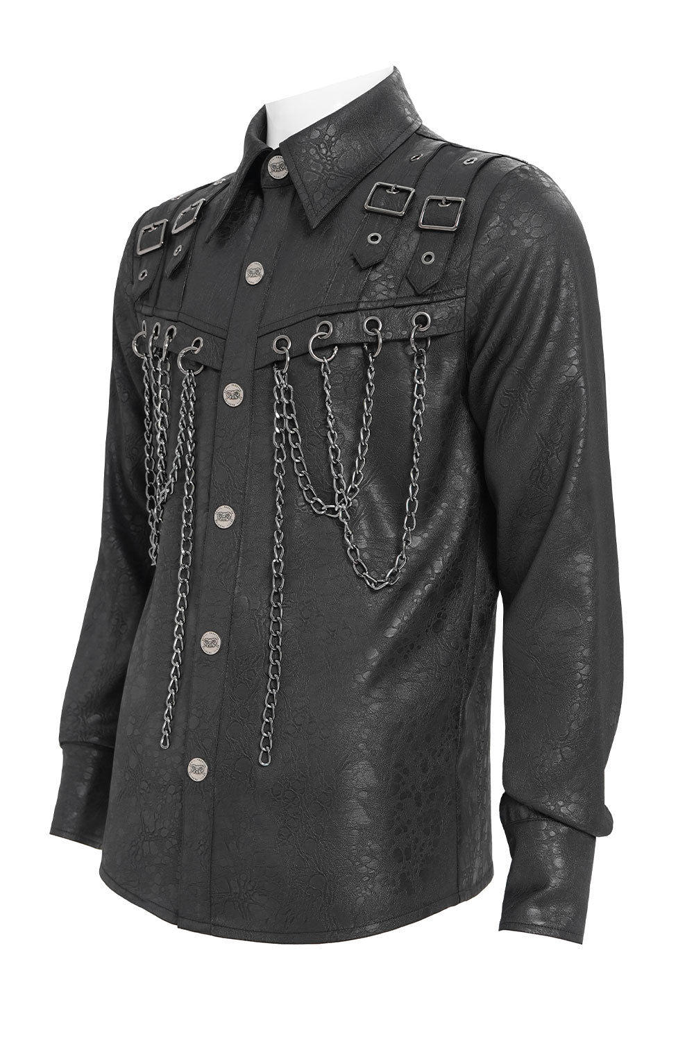 Black button down for men