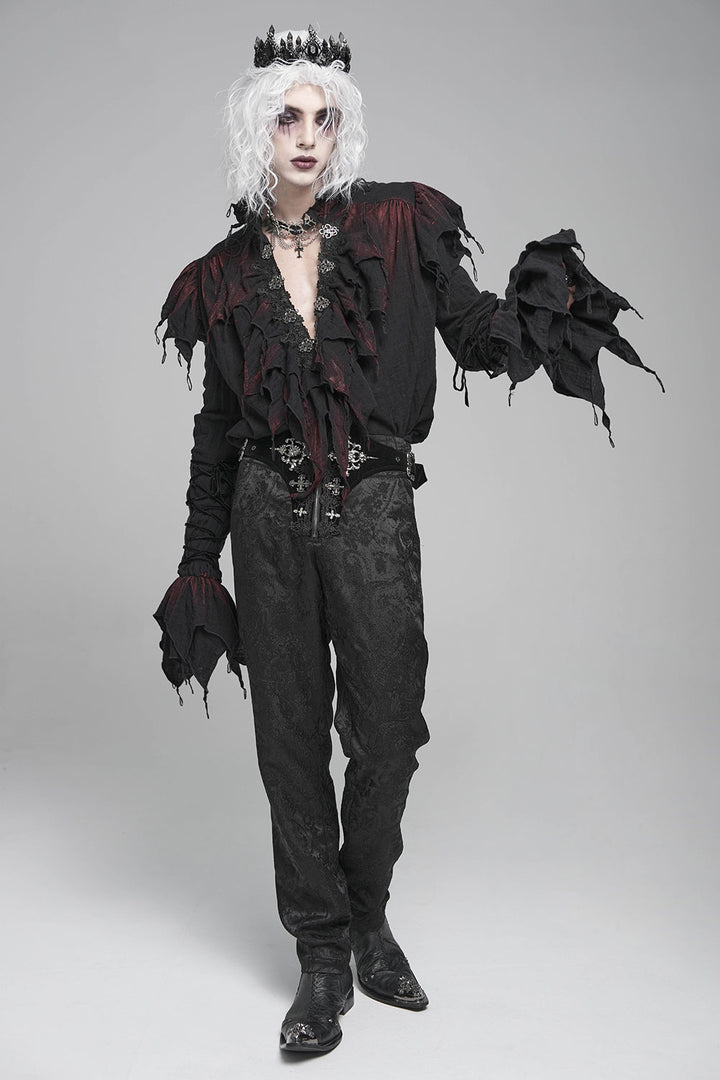 Mens goth button down top