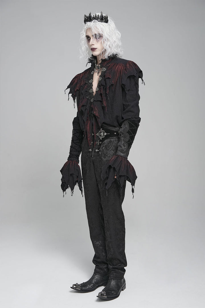 Victorian goth inspired mens shirt