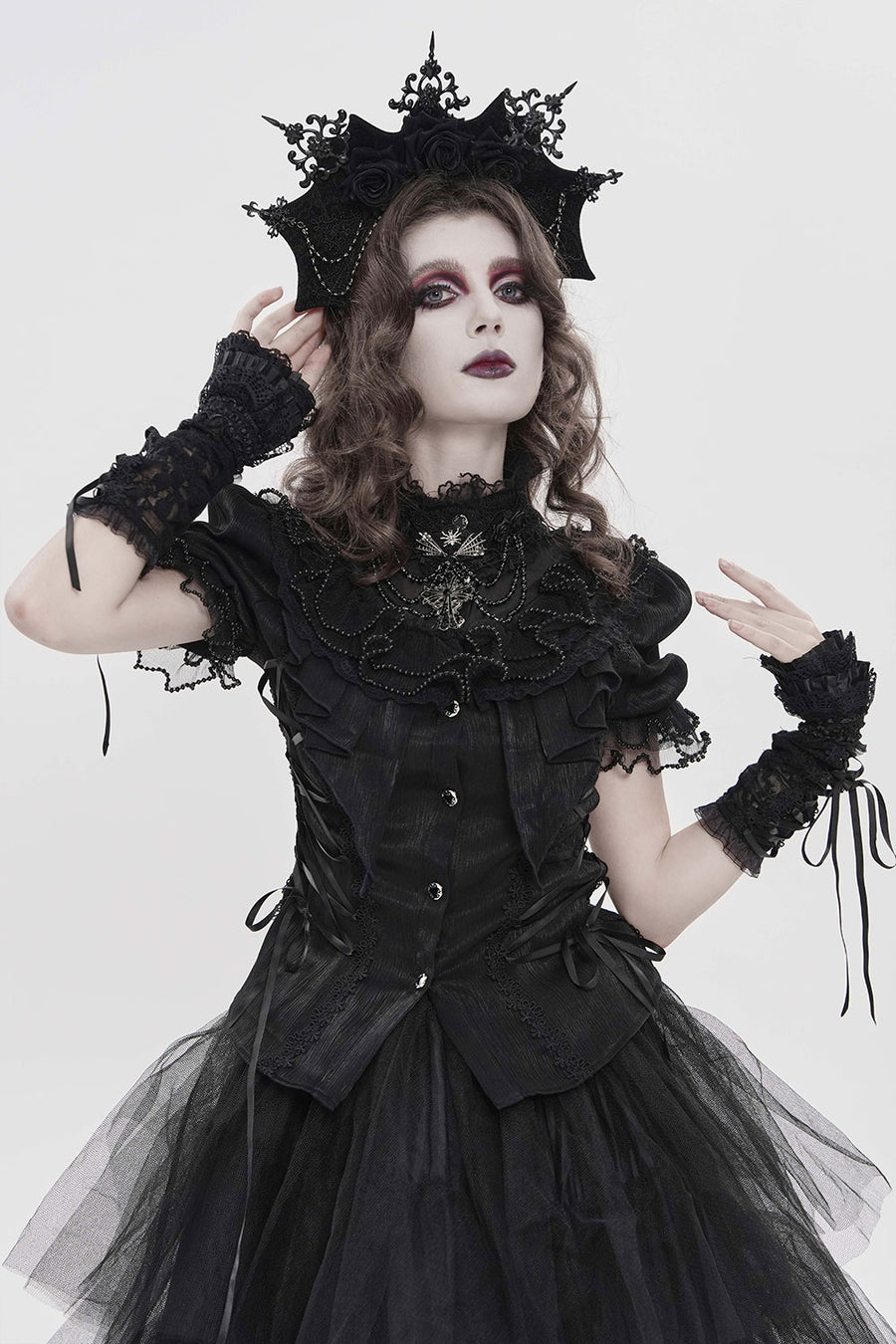 Devil Fashion victorian goth womens top