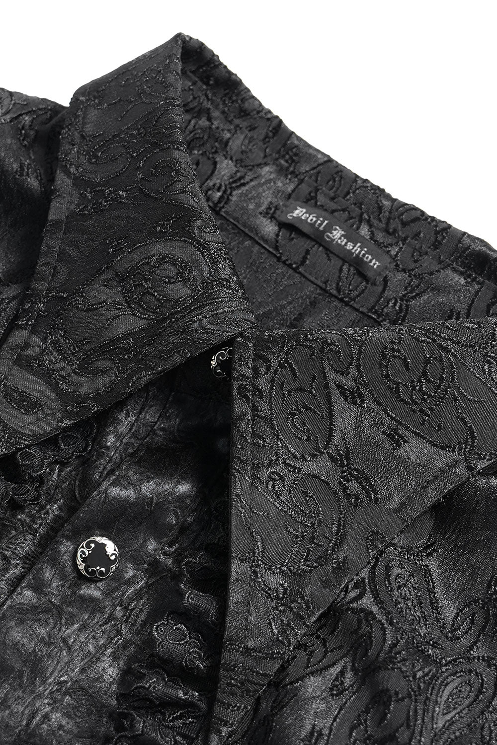 Devil Fashion mens plus size button shirt