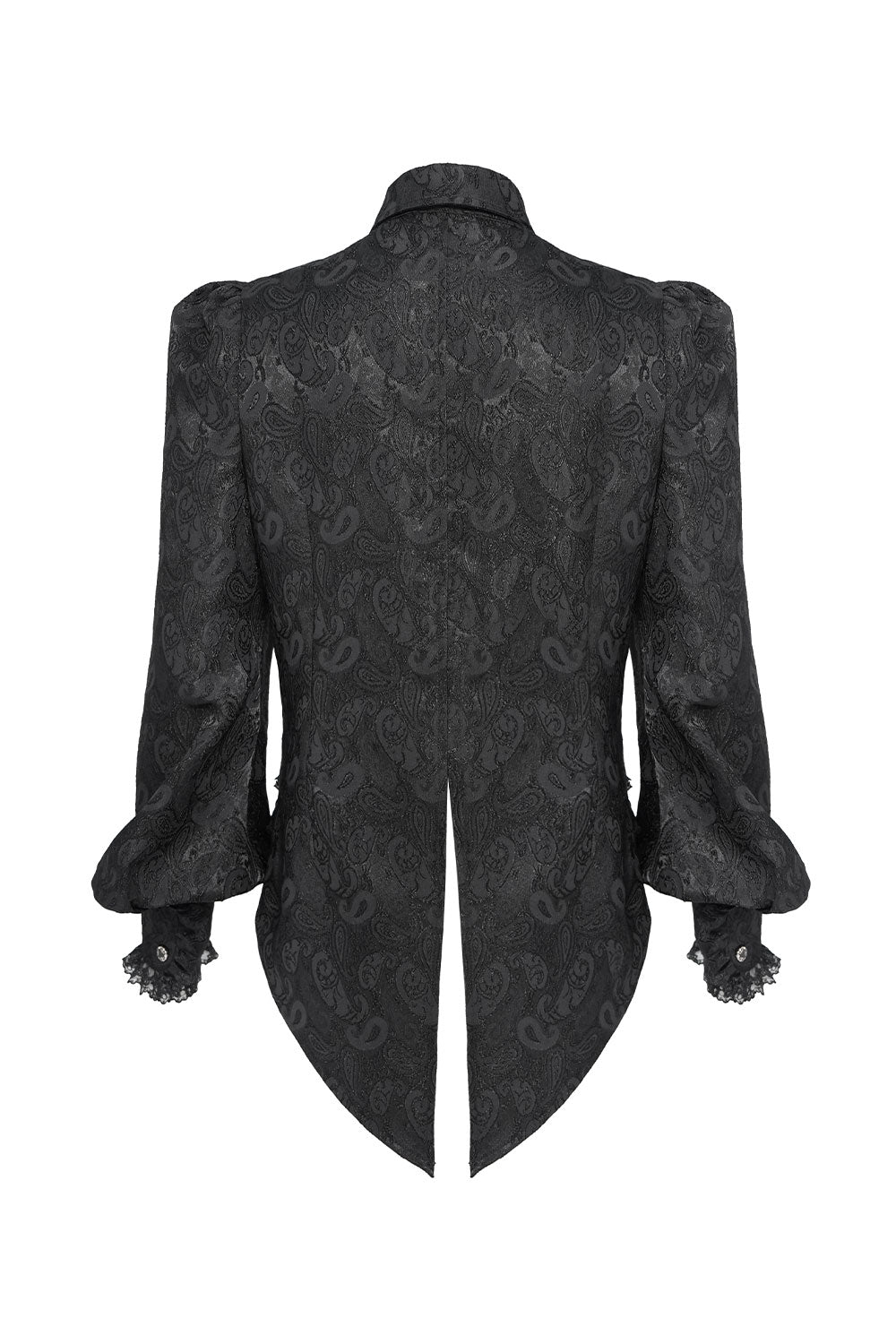 Fitted mens goth shirt with bead detail