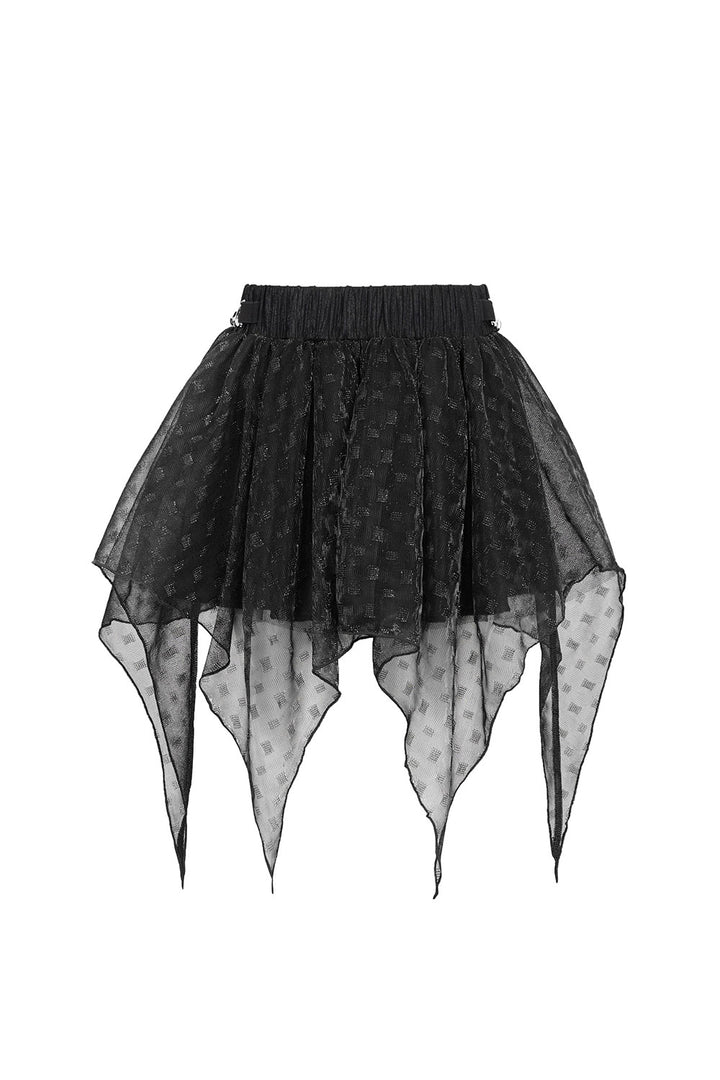 Devil Fashion plus size mesh skirt