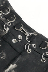 Mens skirt with rings and buckle