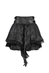 Lacey layered goth skirt