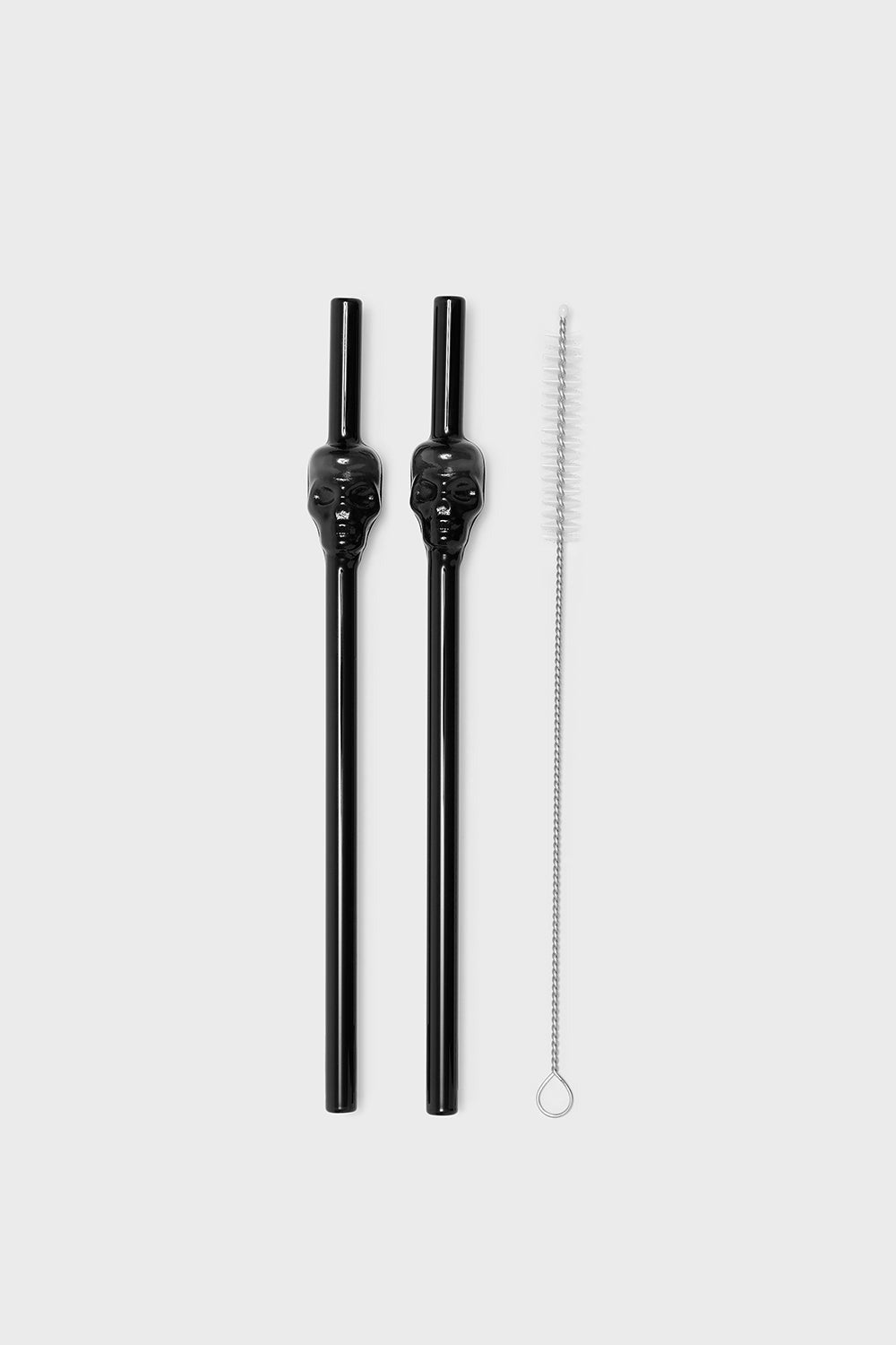 skull shaped straws with straw cleaner