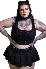 plus size gothic swim suit skirt