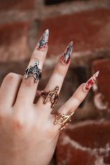 Sacred Arches Ring in silver, rose gold and champagne