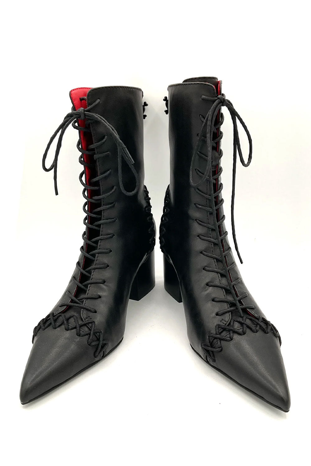 Womens witchy lace up boots