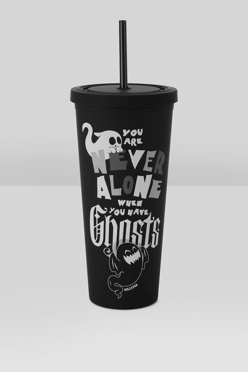 spooky iced coffee cup