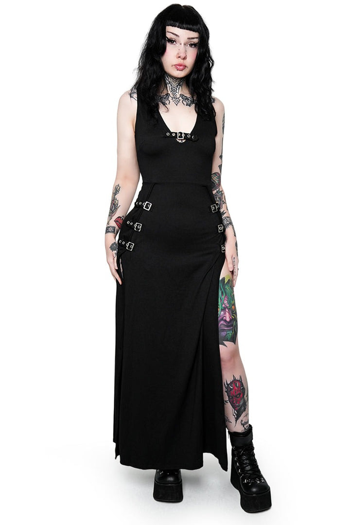 gothic buckle gown