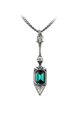 Sucre Vert Absinthe Spoon Gothic Pendant Necklace