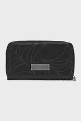 embroidered spiderweb wallet