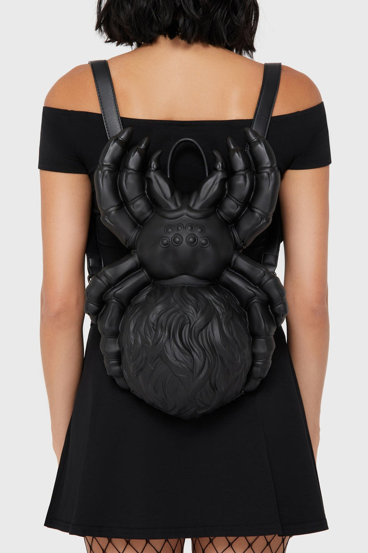 3d novelty gothic large spider backpack