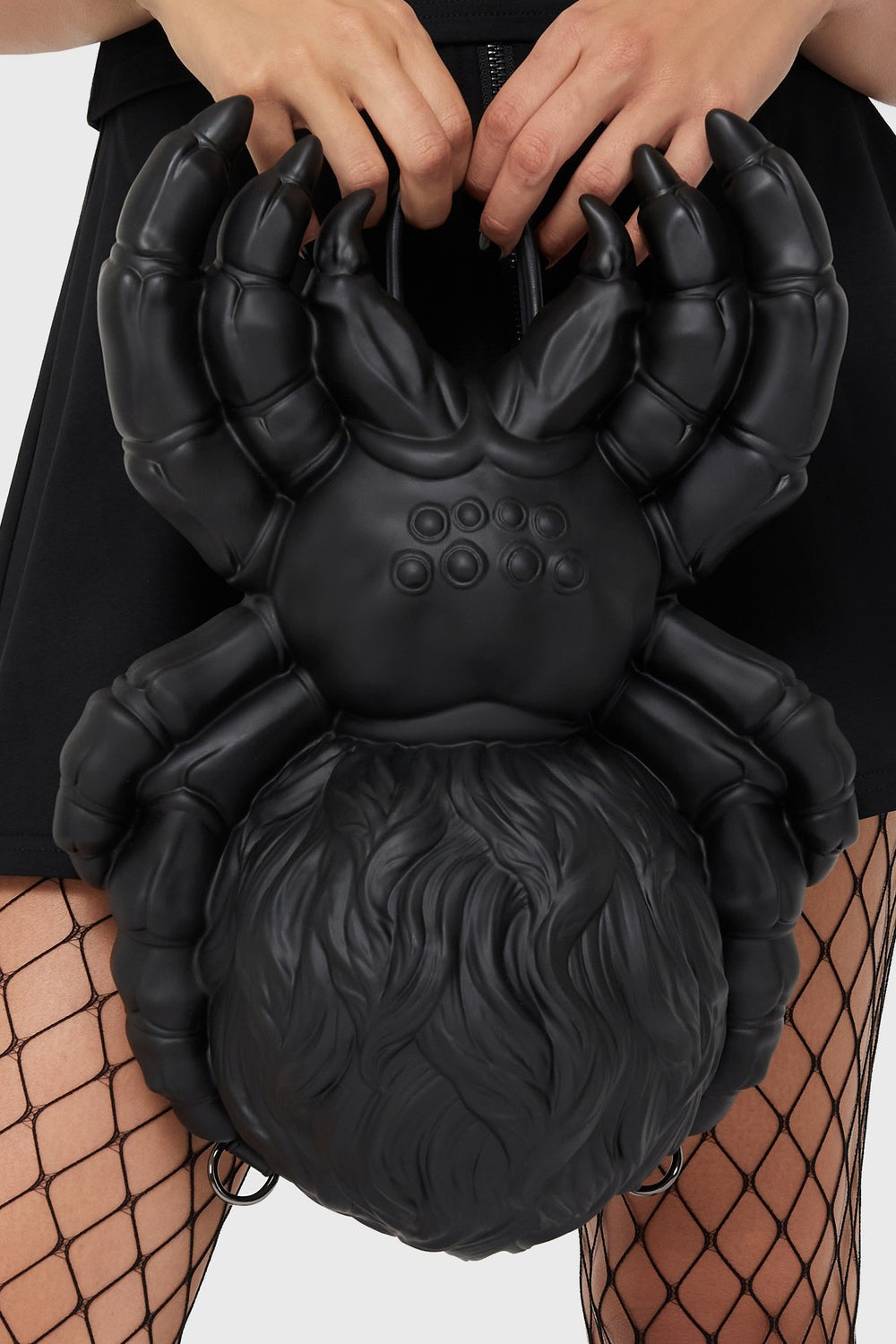 quirky black widow spider 3d animal sculpted bag