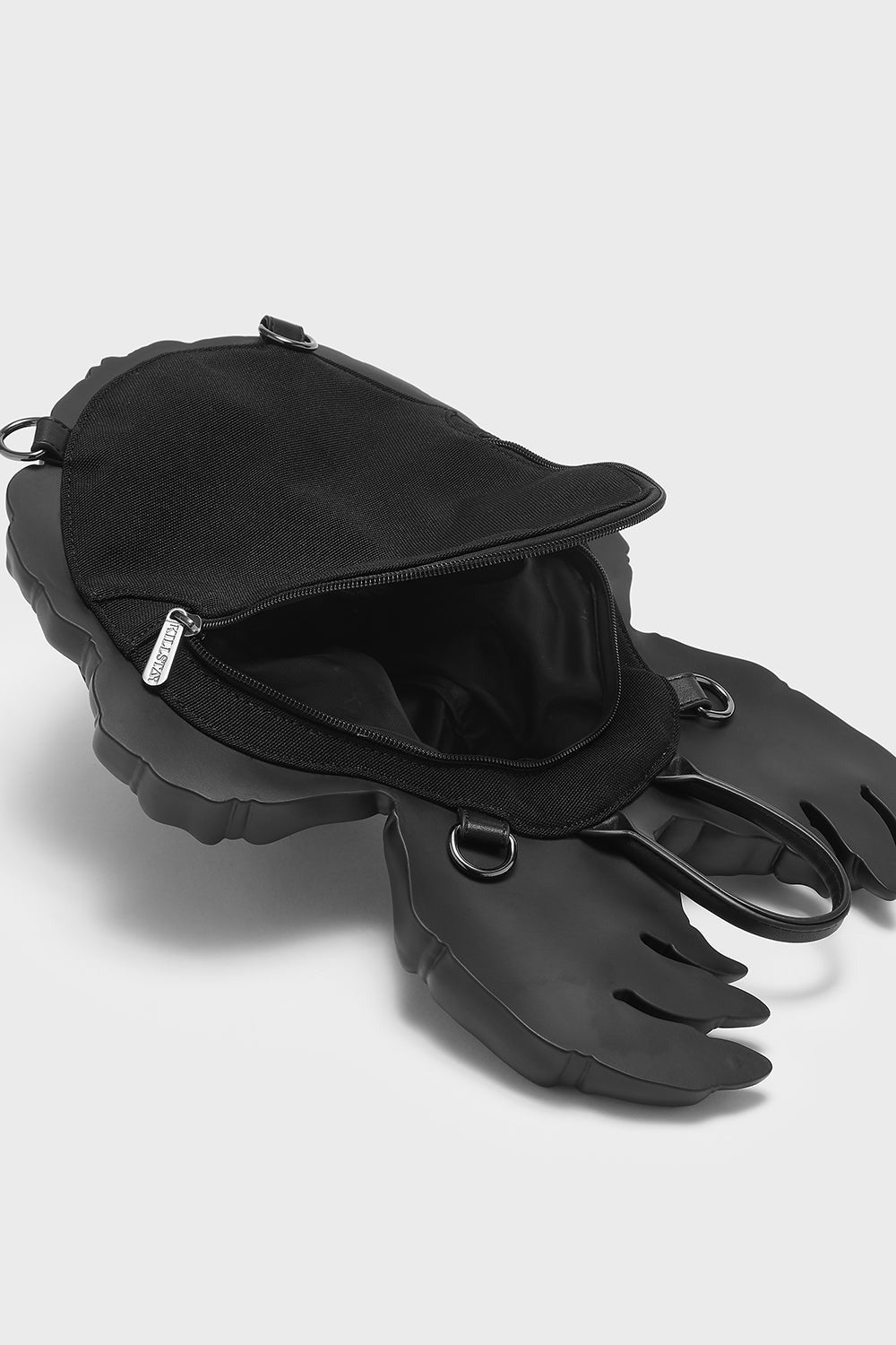 weird gothic large spider backpack by killstar