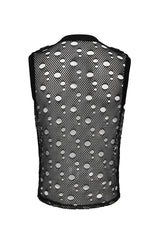 Devil Fashion fishnet tank top