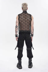 Mens fishnet top