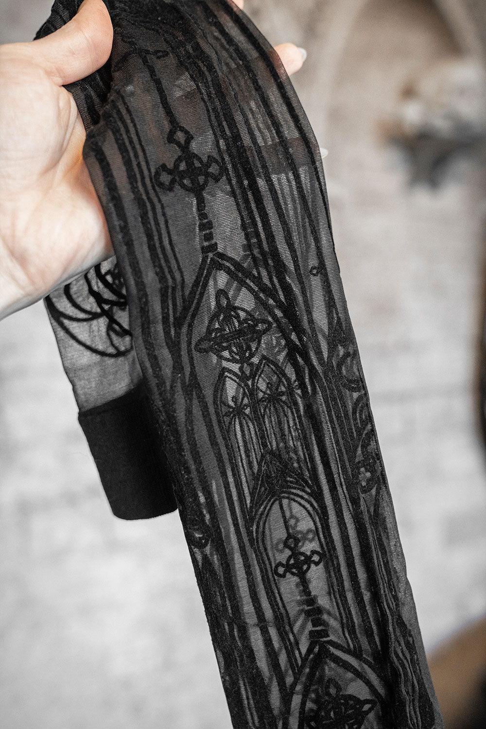 gothic cathedral thigh high tights