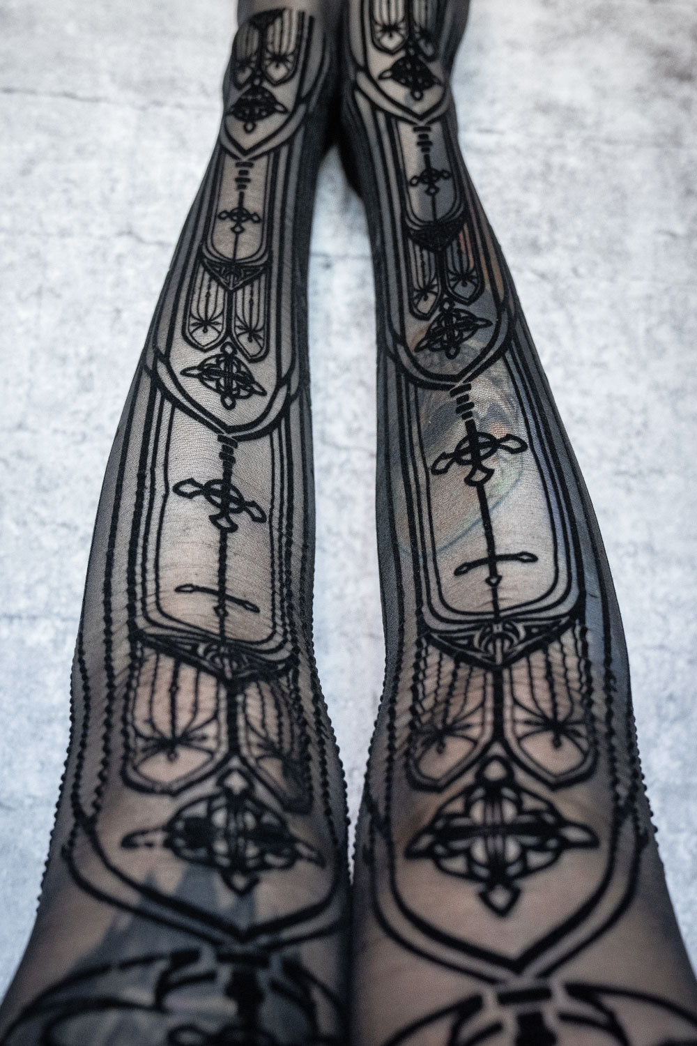 mesh gothic cathedral tights