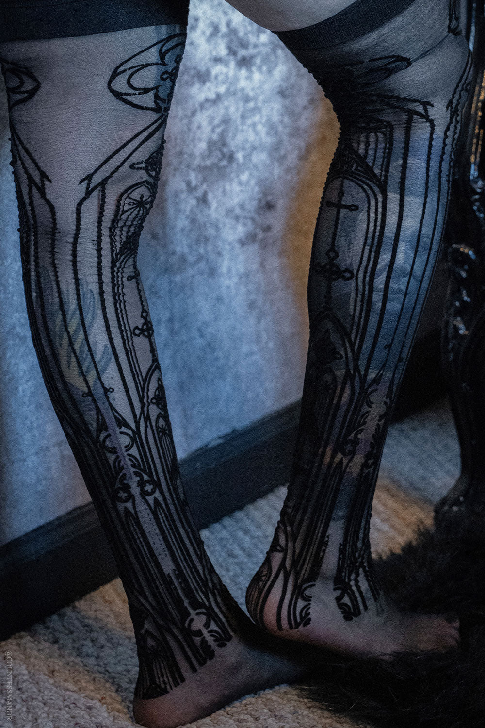 spooky gothic cathedral tights