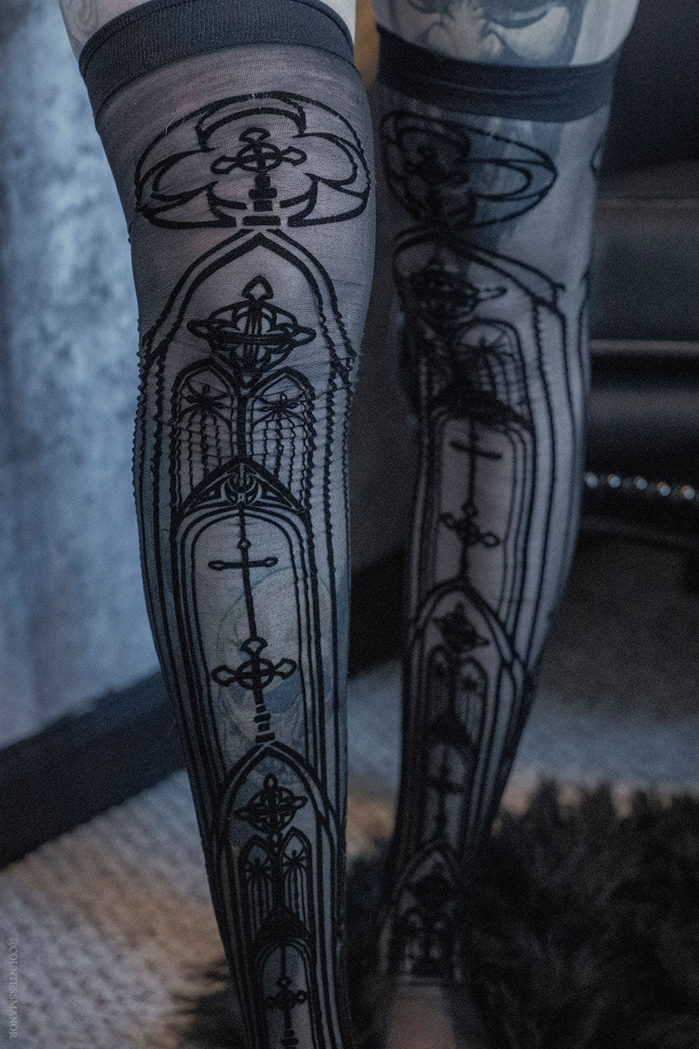 mesh gothic cathedral tights