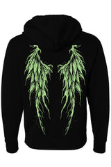 whimsigoth fairycore gothic fairy wings hoodie jacket