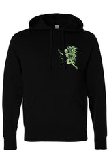 black cotton fairy gothic fairy wings hoodie jacket
