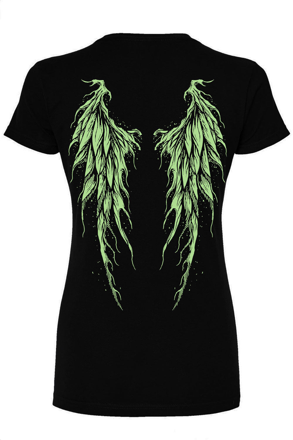 Tinker hell tinkerbell pixie wings graphic printed tshirt back