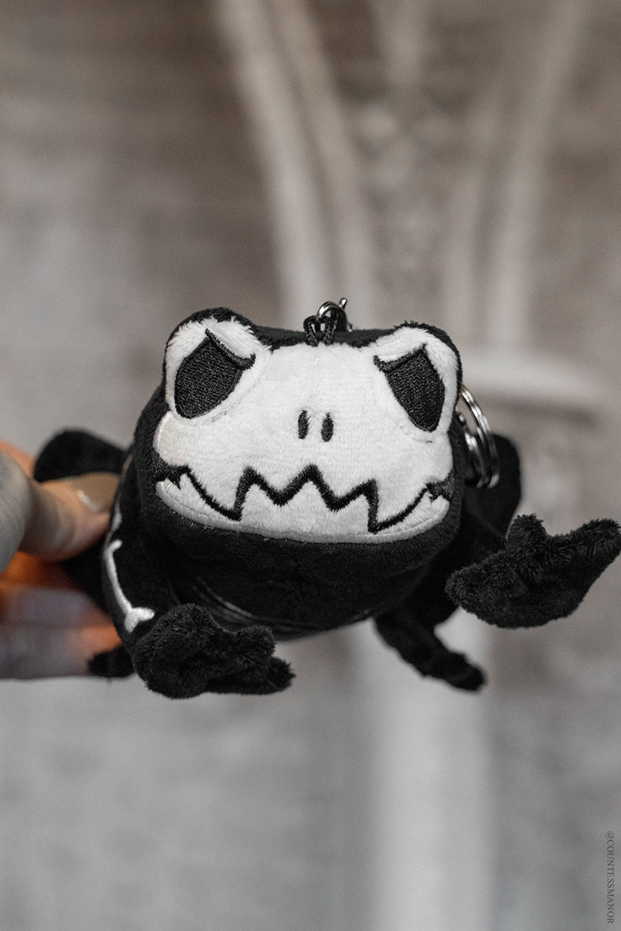 skeleton frog keychain