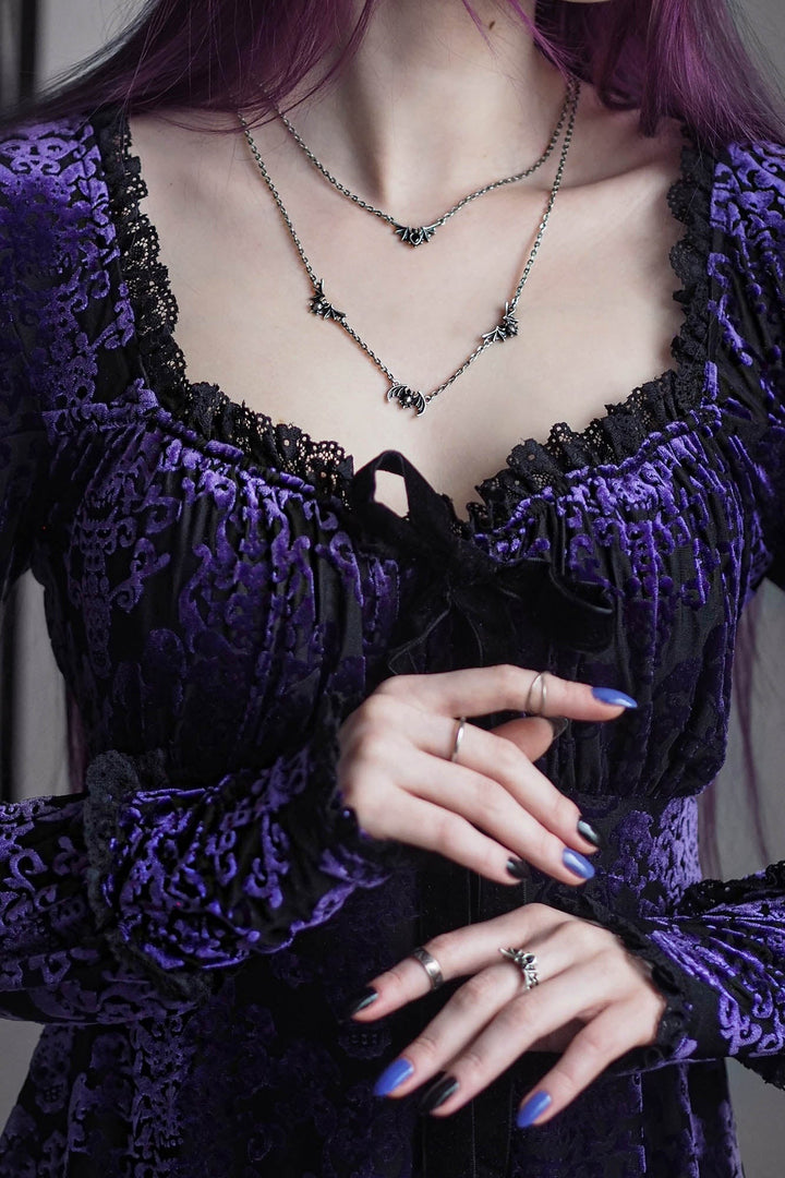 stacked gothic necklace