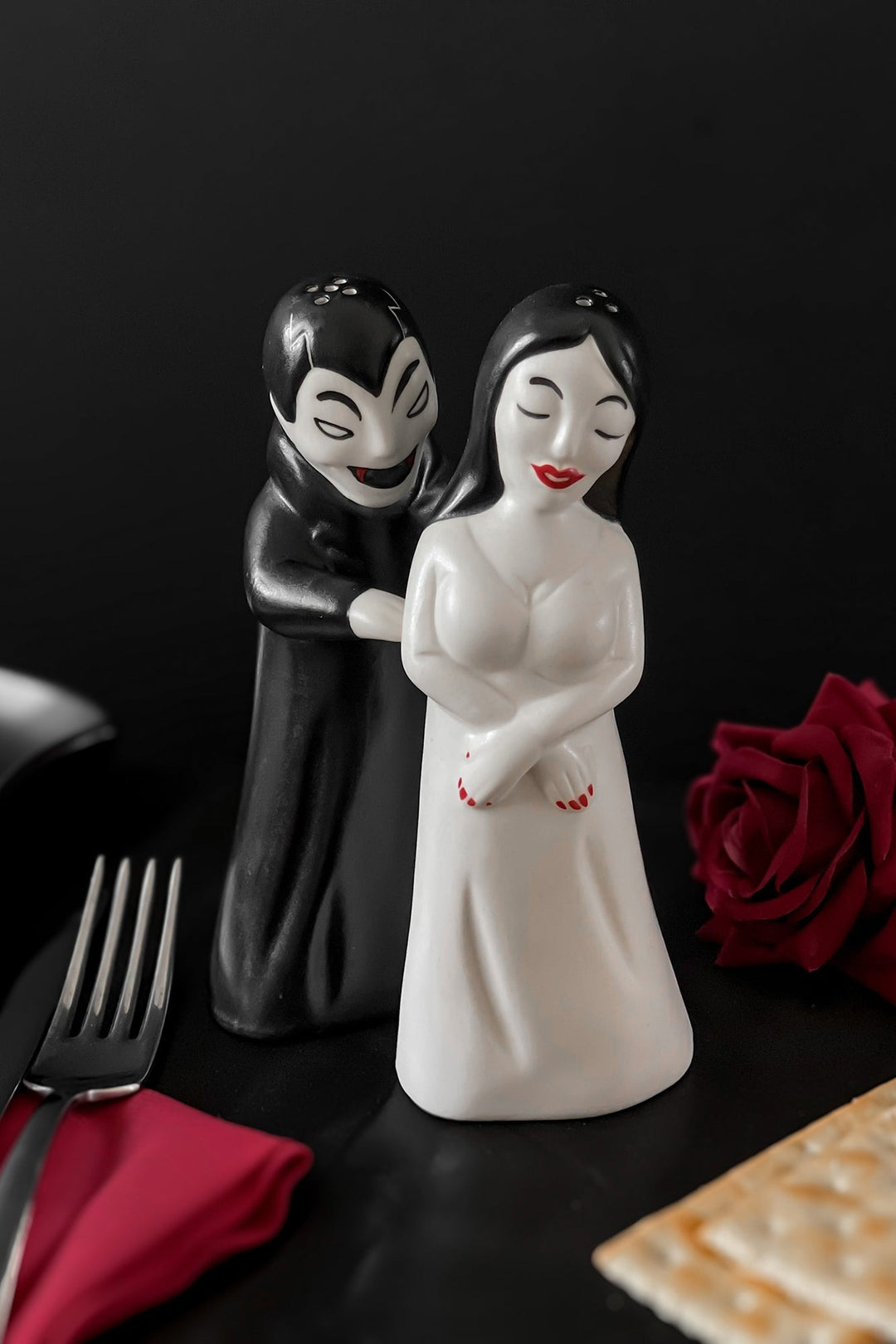 gothic salt and pepper shakers